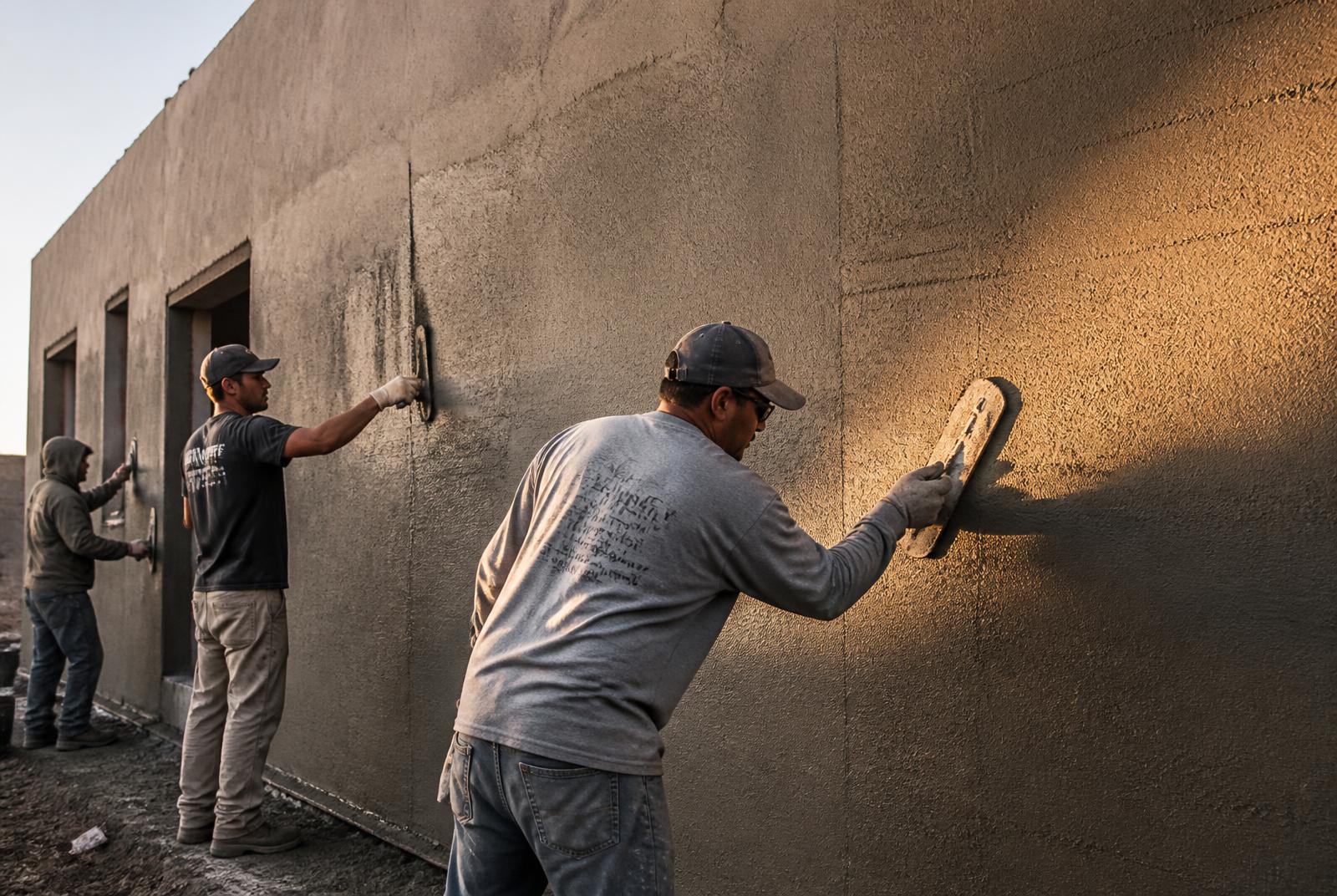 Finish Work — SCIP concrete home construction stage